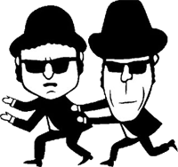 ブルース・ブラザースの似顔絵
