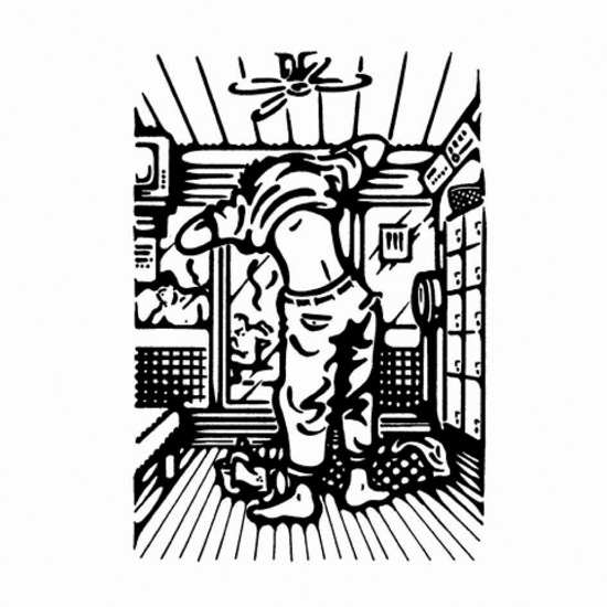 銭湯の脱衣所のイラスト