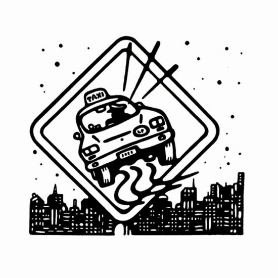 タクシー乗車拒否のイラスト