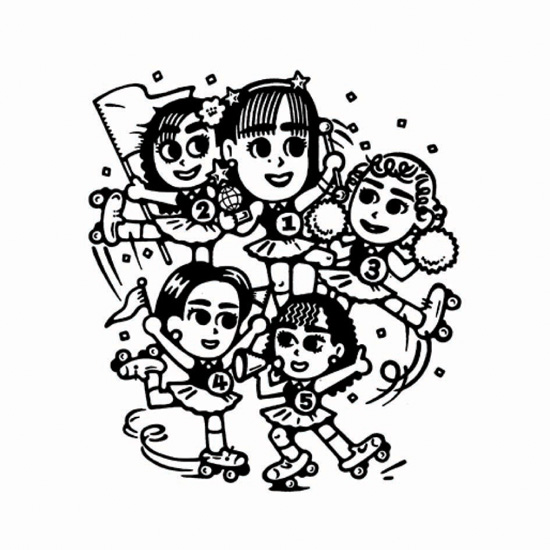 チアリーダーのイラスト